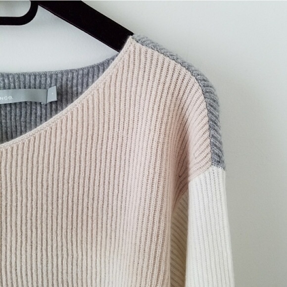 Vince cashmere colorblock sweater - Picture 2 of 6